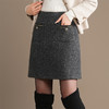 「自」全新升级【铂金会员137/天猫179/差价42】(13007)洛诗琳气质小香风小毛呢半身裙2025秋冬新款通勤显瘦A字裙 商品缩略图1