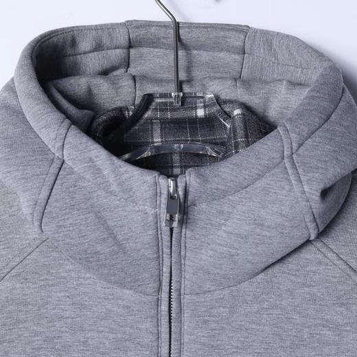 1799BSDSA秋冬新款痞帅男装韩版下摆拼接拉链立领连帽羽绒服外套百搭 商品图2