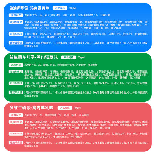 澳滋麦丨慕斯塔塔·鸡肉羊乳味·鸡肉猫草味·鸡肉蛋黄味 商品图4