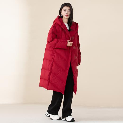 SRR8BE004诗梦星砂红连帽羽绒服 商品图2