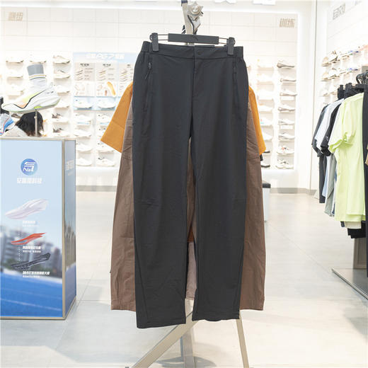 安踏户外登山徒步运动裤2025秋季新款梭织运动直筒长裤162536506 商品图4