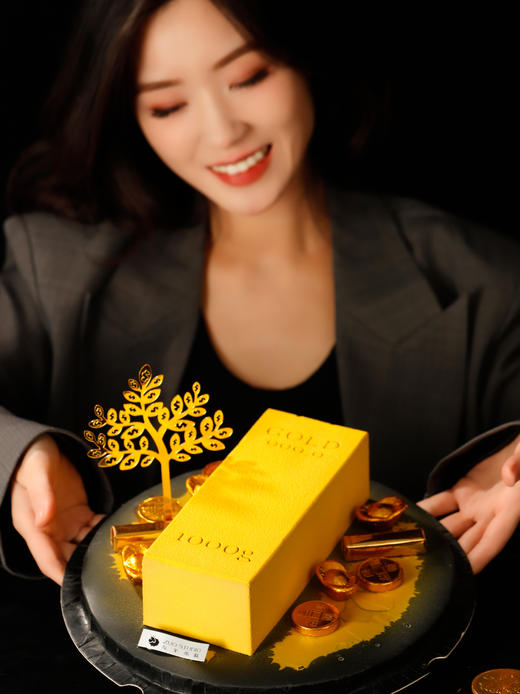 金砖慕斯【黄金万两】巧克力慕斯开心果慕斯草莓分享夹心口味 | 左羊 商品图13