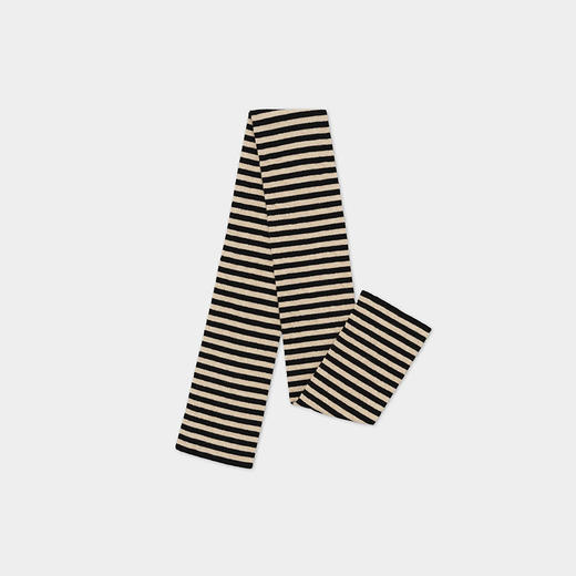 JO GORDON Smooth Narrow Stripe Scarf 羊羔毛彩色细条纹围巾 商品图4