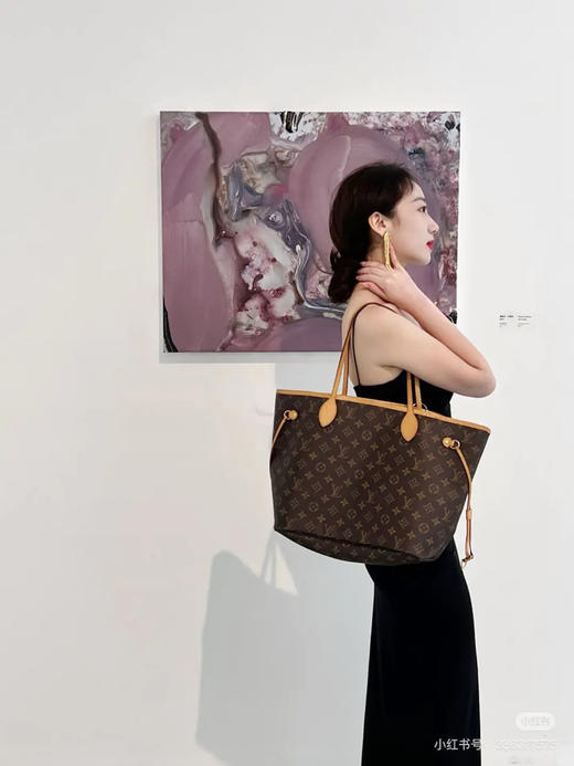 LV nf 中号 老花 红内衬 单肩包 商品图2