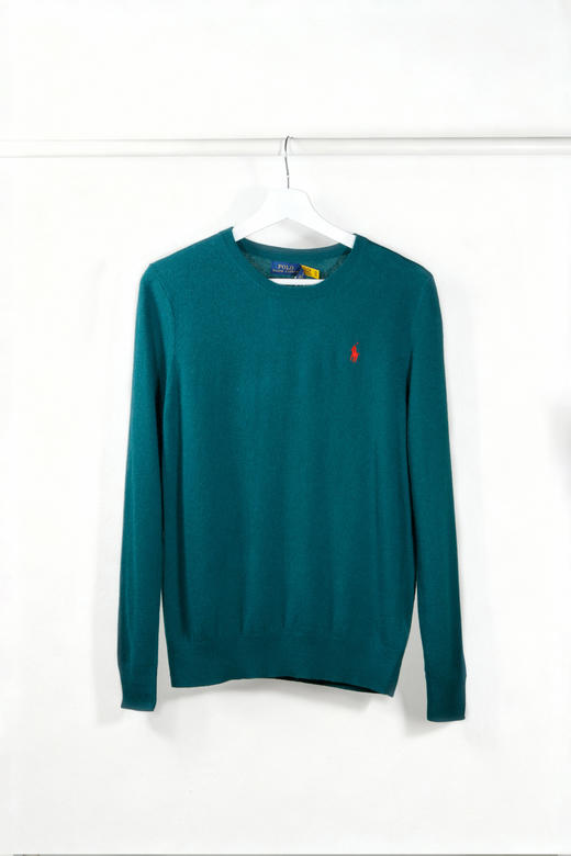 拉夫家羊毛羊绒混纺基础款圆领套头衫 商品图6