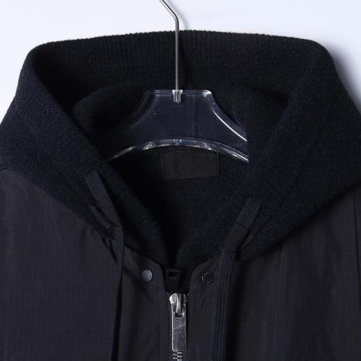 25-10SDSA男士秋冬新款痞帅男装ins简约连帽毛衣羽绒服两件套宽松外套 商品图2