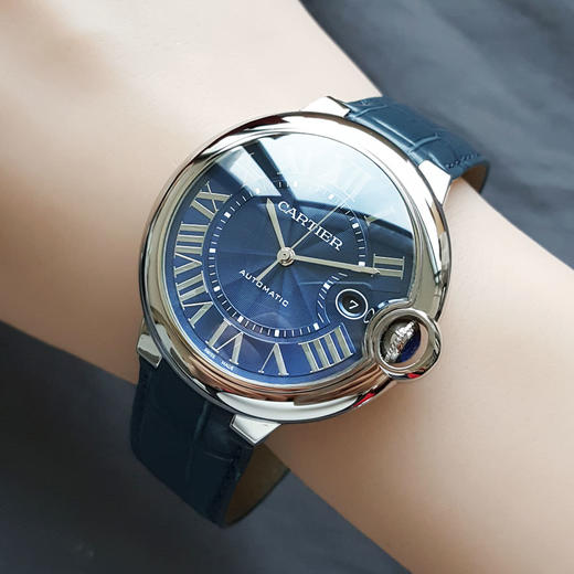【99新（未使用品；背膜未撕）】CARTIER 卡地亚WSBB0027自动机械机芯日期显示42MM（男款）蓝气球系列精钢231125NJS01 商品图8