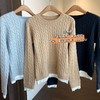 设计感小众！时髦拼接假两件绞花毛衣女针织衫秋冬2025新款！ 商品缩略图3