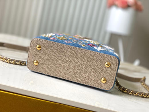 秋冬特惠💰1680 渠道级LV 新品 te级LV 动态芯片 M12947/M48865淡咖丹宁花朵刺绣款 商品图8