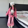 【女童半边绒睡衣套装冬季】2026款中大童休闲保暖可外穿软绵绵家居服 商品缩略图2
