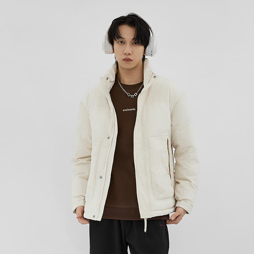 【新品上新】HX 冬季短款立领羽绒服轻便舒适90白鸭绒S100444099101/02 商品图3
