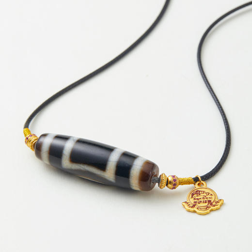 天珠横款配LOGO牌挂坠 商品图0