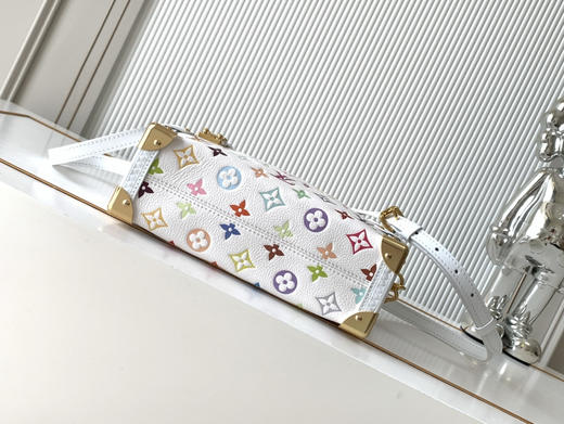 秋冬特惠💰1520 渠道级LV【全钢五金 MB163c01变码芯片】te级LV 全套包装 M14046白三彩 本款 Side Trunk 中号手袋 商品图3