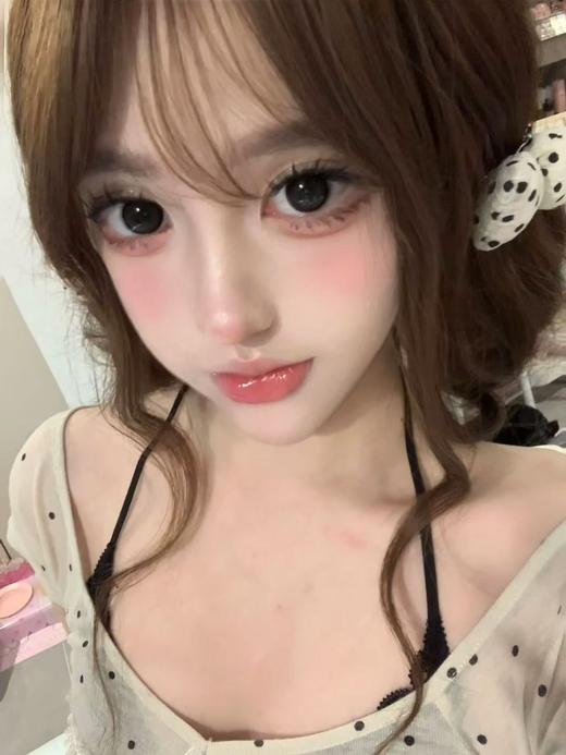 【大直径】Kaylens- 黑兔松饼- 14.5mm-【日抛/半年抛/ 度数0-800度 无525/575】 商品图4