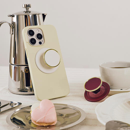 【惬意日常】粼粼盘·白 MAGSAFE磁吸 Round圆啪嗒系列 白色 商品图1