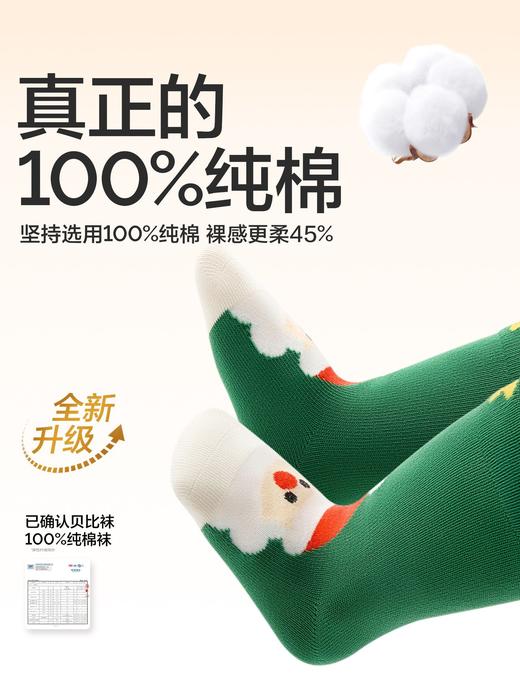 【云优选】圣诞节 A类贝比婴儿袜 10A抗菌纯棉秋冬棉袜 可爱男女童节日礼物宝宝圣诞袜 商品图1