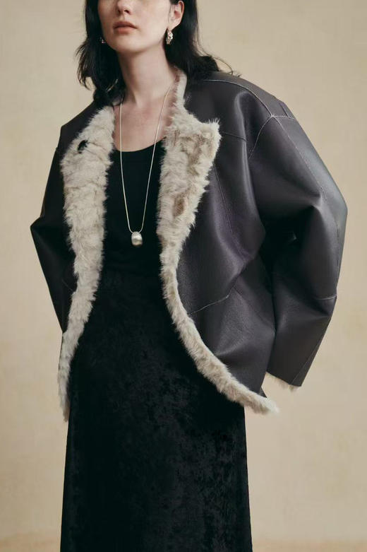 两面穿环保皮草外套 商品图5