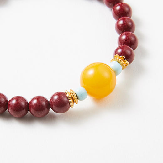 紫砂蜜蜡单圈手串 商品图1