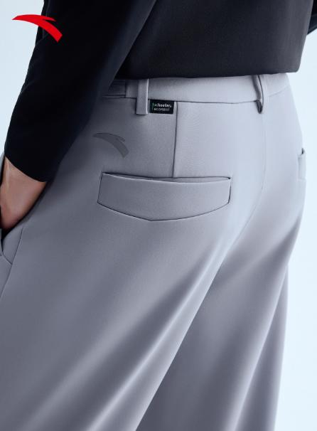 安踏大师腰型动裤丨舒乐休闲西裤男2025新款直筒长裤子152547514N 商品图3