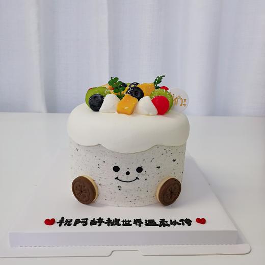 多款式~水果表情简约款蛋糕(按当季水果装饰)-低糖处理无添加 商品图2