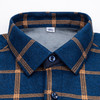 严选加绒加厚磨毛格子衬衫男长袖潮流衬衣中青年保暖上衣秋冬休闲衬衫 商品缩略图2