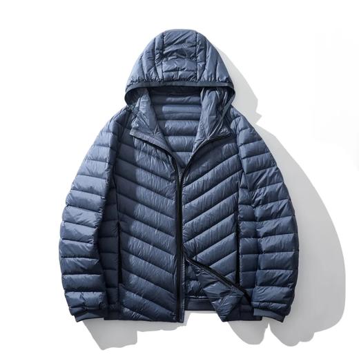 保暖不臃肿！90白鸭绒排骨羽绒服 20D尼龙双层色织直充绒 可收纳轻量化户外运动休闲连帽羽绒服！ 商品图3