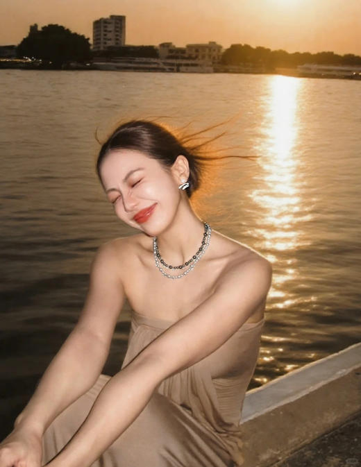 原单HEFANG气泡星云项链+耳钉饰品112401 商品图12