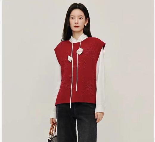 99.9元茵曼国风马甲636706-LN（线上线下同时售卖 不保证有货 ） 商品图0