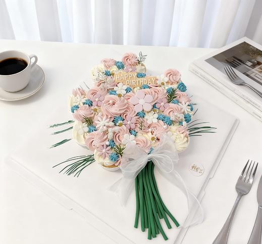 多款式~花束蛋糕7颗杯子组成-无夹心内有卡仕达酱-低糖无添加 商品图5