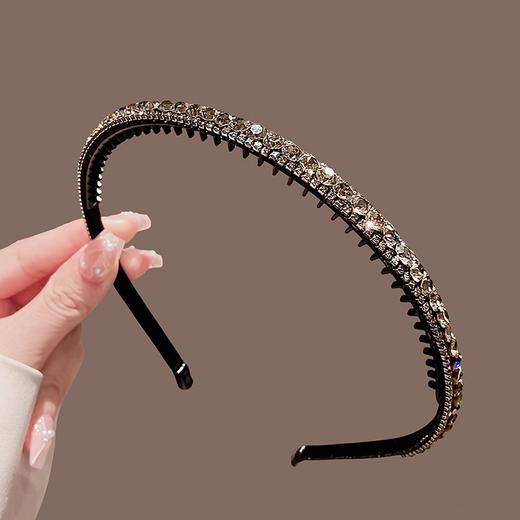 丁摩 韩国新款高级砂糖水钻细款发箍气质百搭满钻头箍发卡发饰5ZF-6446 商品图2