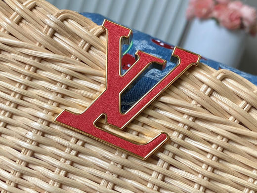 秋冬特惠💰1750 渠道级LV 新品 te级LV 动态芯片 LV X TM CAPUCINES 手袋 M14295/M48865红色樱桃竹篮 本款Capucines手袋 商品图3