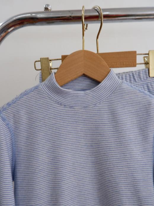 云仓【红豆剪标】棉花糖五代，男童条纹保暖内衣套装 商品图2