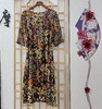 「断码清仓」复古碎花真丝连衣裙 L码 ZFYY119 商品缩略图0