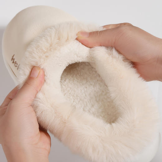 窠窠良品 费尔岛风奢暖云朵绒棉拖 舒适柔软 耐滑耐磨 男女款 858 商品图4