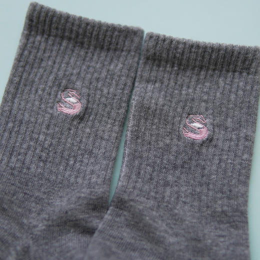 【2双装】女士中长筒棉袜休闲运动四季袜时尚运动女袜【6双6折 2522103】 商品图4