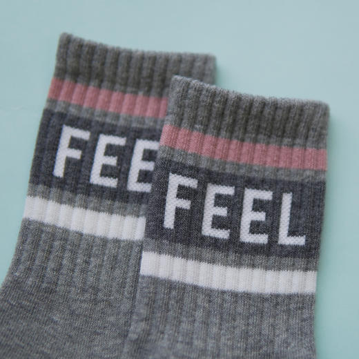 【2双装】女士运动袜抗菌中长筒休闲袜女四季棉袜女士袜子【6双6折 2522102】 商品图4