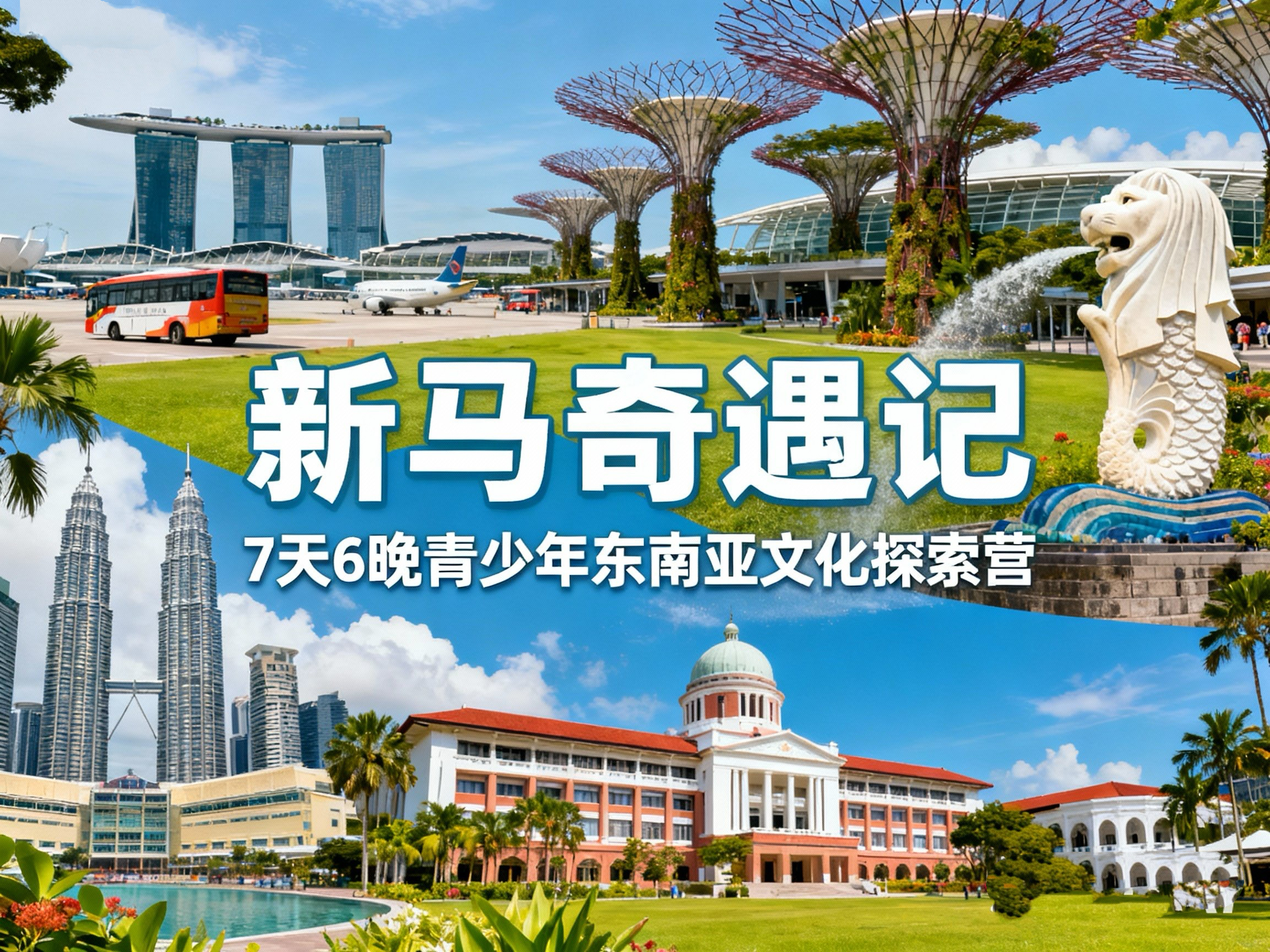 寒假独立营【新马奇遇记】7天6晚青少年东南亚文化探索营：参访南洋理工大学、拉曼大学；马六甲历史文化体验溯源；狮城知名历史文化初探；牛车水多元文化真人挑战；