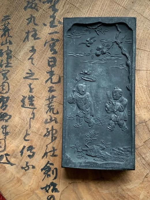 童子纹老墨条与木盒，顺丰包邮 商品图7