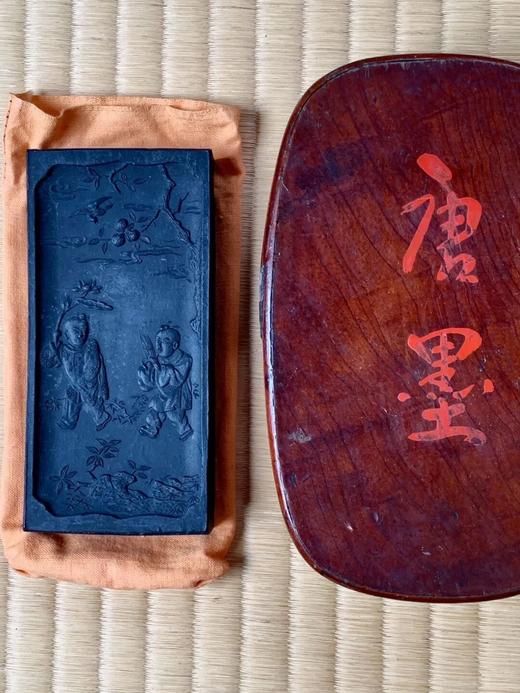 童子纹老墨条与木盒，顺丰包邮 商品图6