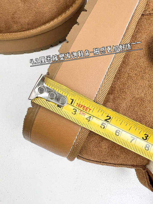 直发 赵今麦同款 雪顶咖啡～厚底博肯羊羔绒毛毛雪地靴 商品图11