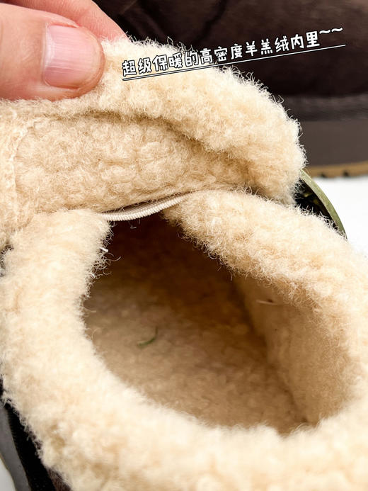 直发 赵今麦同款 雪顶咖啡～厚底博肯羊羔绒毛毛雪地靴 商品图3