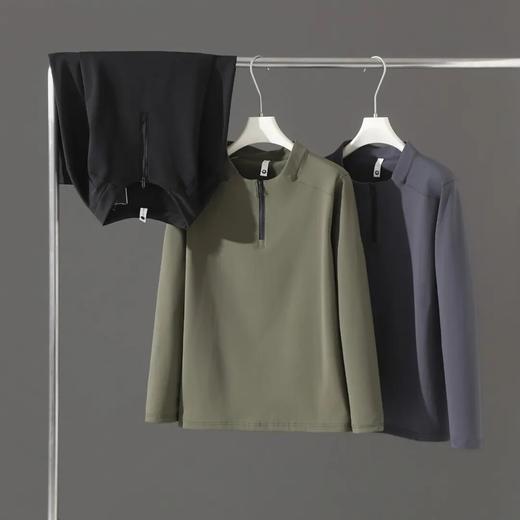 户外薄绒中间层半拉链卫衣 商品图0