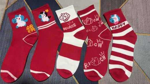 🔥本命年开运就靠它【马到成功开运红棉袜】❗19.9得6双❗红袜子让我直接马到成功！🐎本命年的仪式感必须拉满～穿上直接运气爆棚！ 商品图2