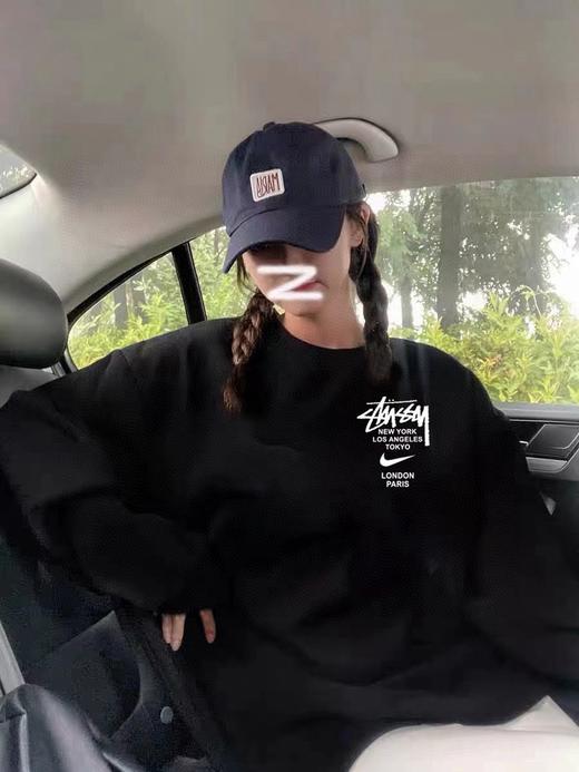 D112504联名冬季银狐绒加绒加厚圆领卫衣男女同款 商品图1