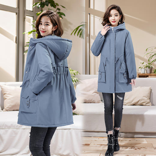 MSYK9603-3秋冬舒适中长款休闲贴身女款气质纯色个性 商品图3