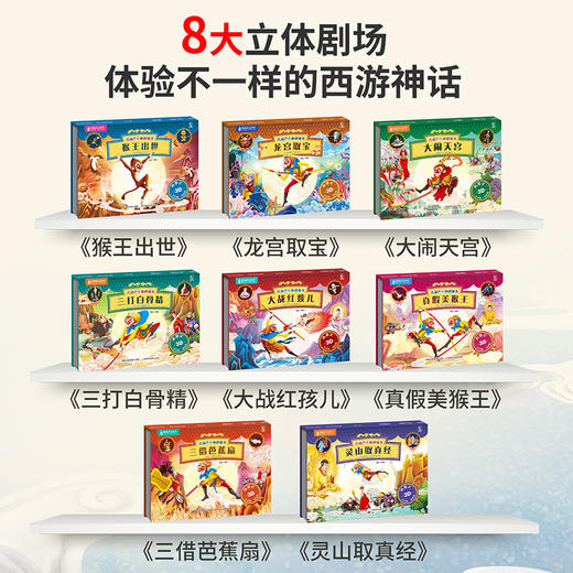 青葫芦立体剧场书：西游记故事（套装共8册）平装 注音版礼盒 商品图3
