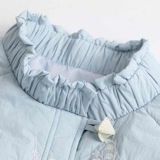 秋冬新款长袖棉衣外套女中式轻国风刺绣棉衣洋气减龄文艺百搭棉袄 商品图3