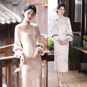 GX苏杭冬季新款年轻少女款日常可穿旗袍2025新款改良新中式长袖旗袍