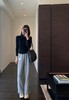 D112568空气层面料软糯亲肤加绒保暖女士休闲长裤 商品缩略图14