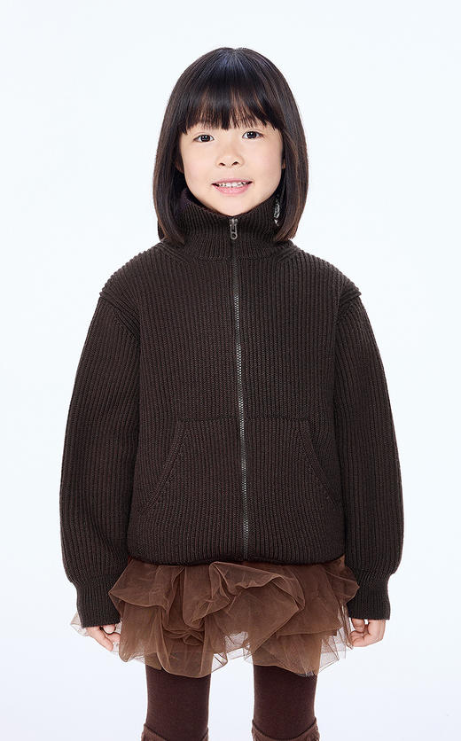 jnby  25年冬款  短款开襟毛衫  1PA310400 商品图3